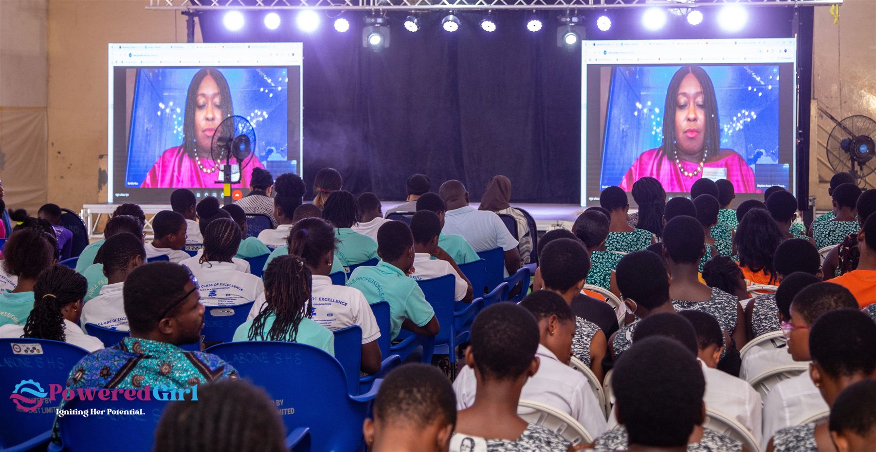 A wide view of participants at the Powered Girl Summit 2024